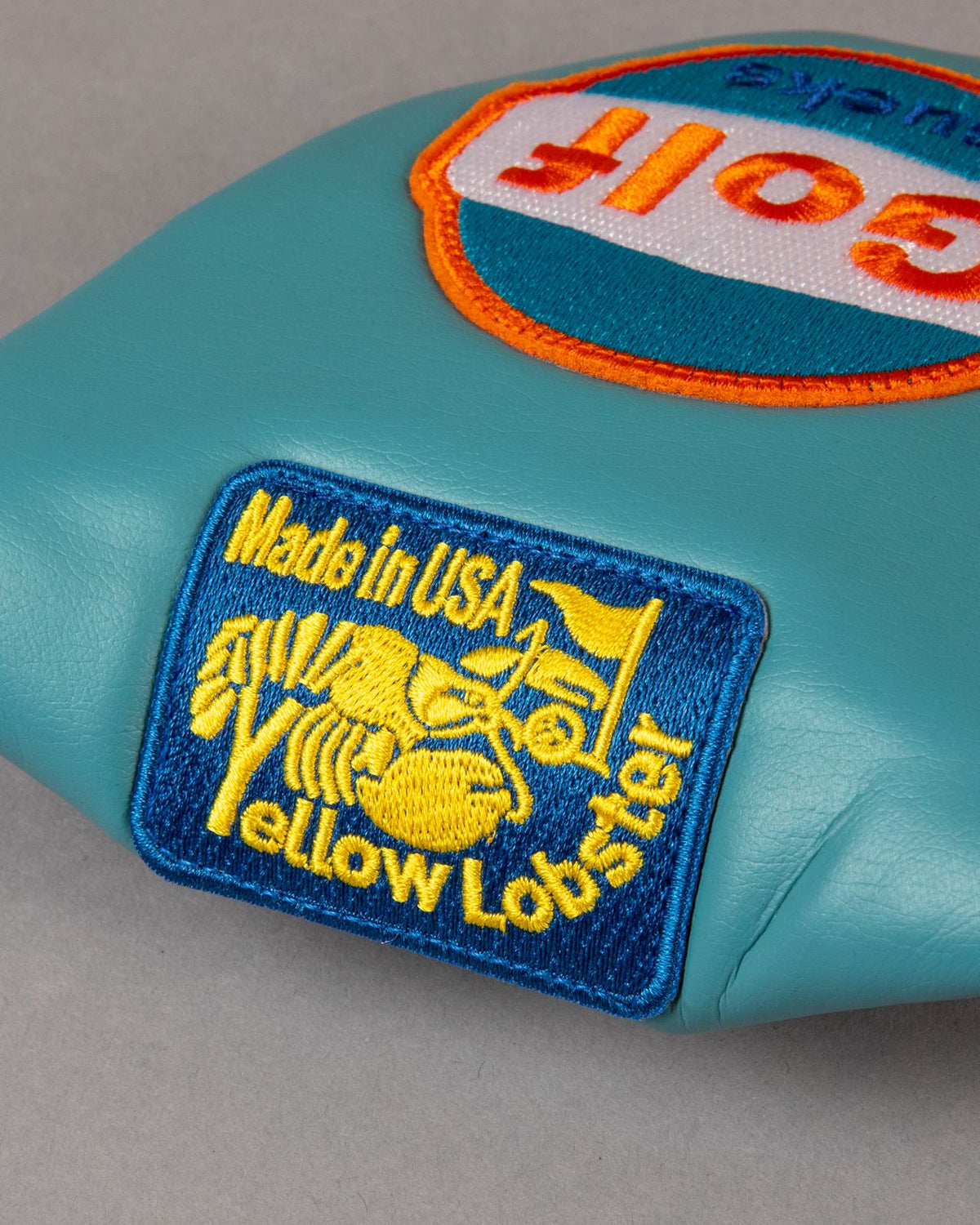 Round Tail U-Leather Mallet Putter Cover Oceanside Blue