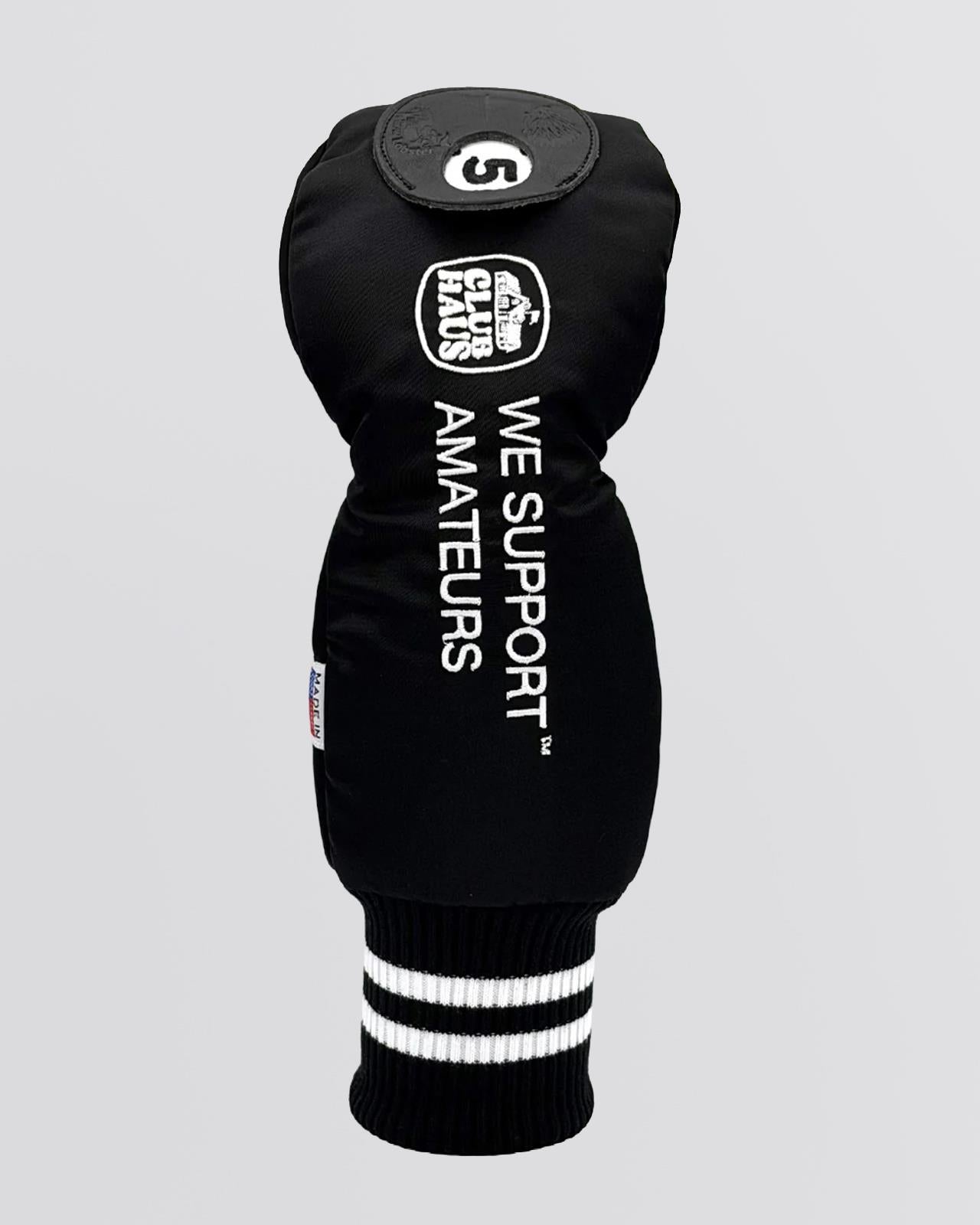 x Club Haus Nylon Twill Fairway Wood Head Cover Huntington Black