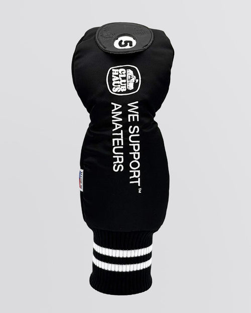 x Club Haus Nylon Twill Fairway Wood Head Cover Huntington Black