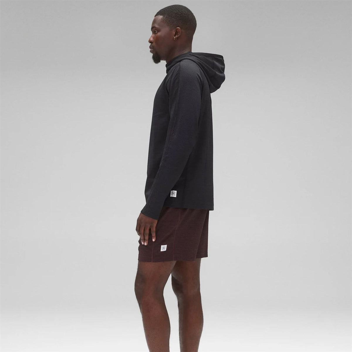 Knit Solotex Mesh Tiebreak Hoodie Black