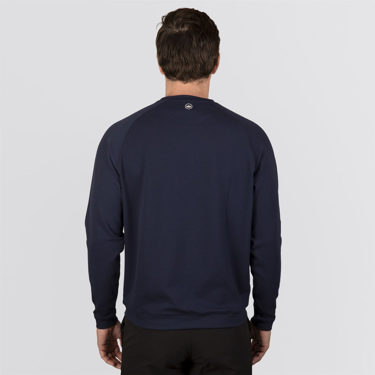 Cradle Pique Performance Crewneck Navy