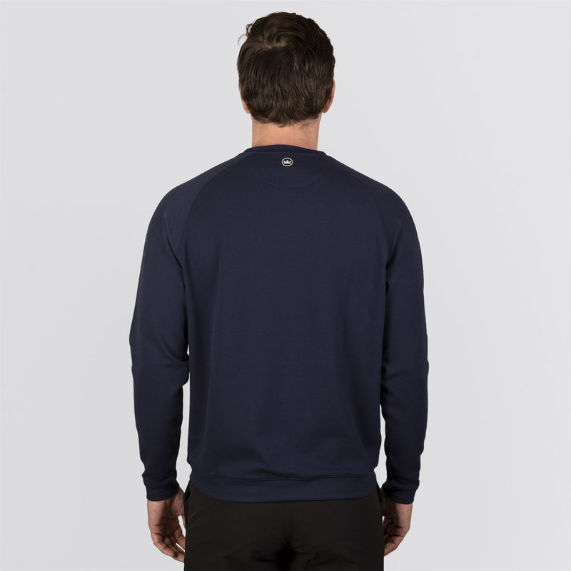 Cradle Pique Performance Crewneck Navy