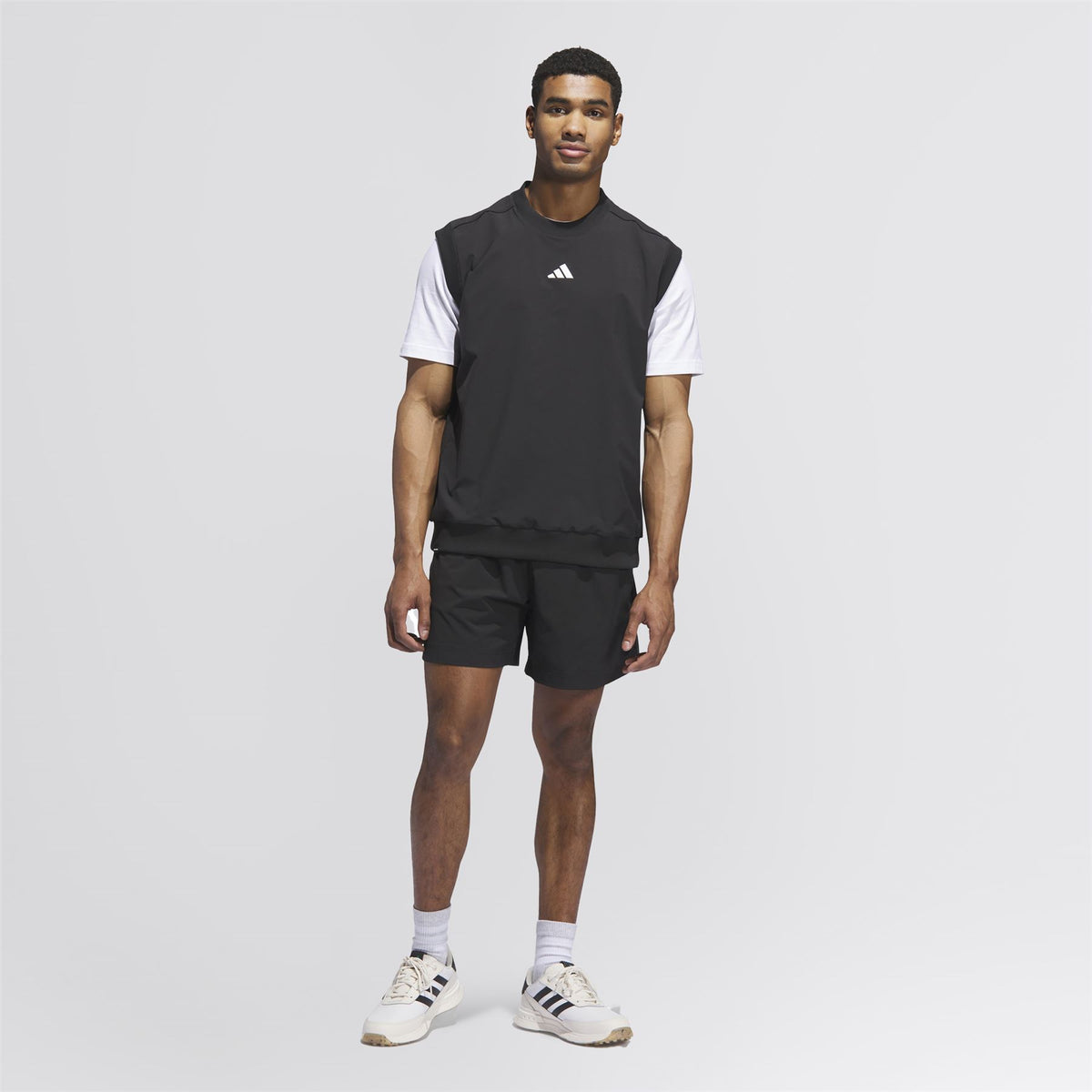 Beyond The Course Twistweave Loose Fit Vest Black