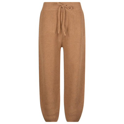 Womens Cashmere Ankle Pants Camel