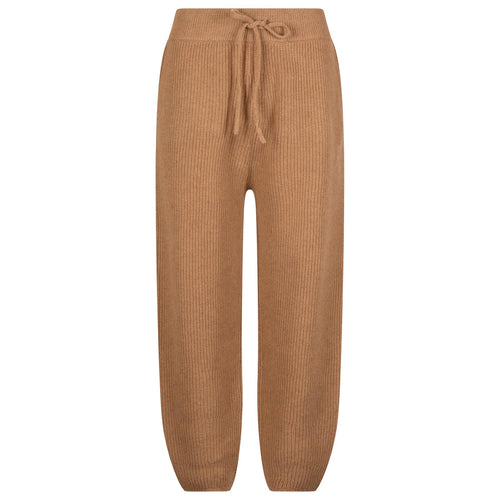 Womens Cashmere Ankle Pants Camel - AW24