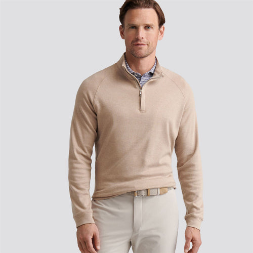 Grant Birdseye Quarter Zip Camel