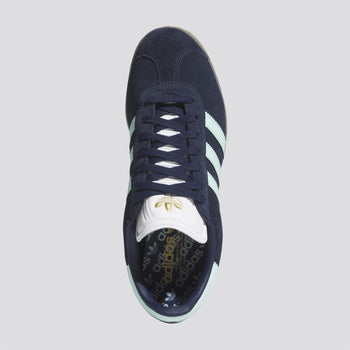 adidas gazelle silver green womens adidas Golf Originals Gazelle Spikeless Golf Shoes Night Indigo/Clear Mint/Footwear  White
