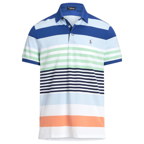 Tailored Fit Performance Polo Shirt Oxford Blue Multi - SS24