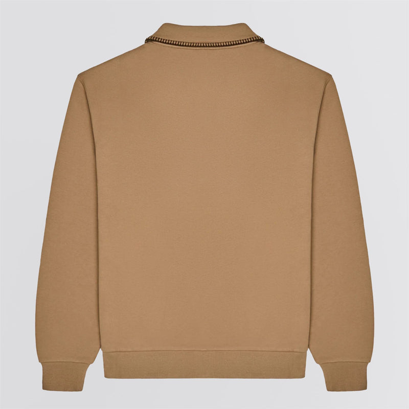 Maxwell Full Zip Sweater Light Brown