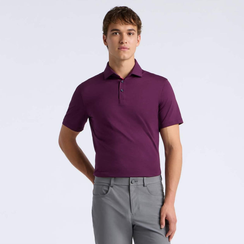 All Play Stretch Knit Polo Dark Plum