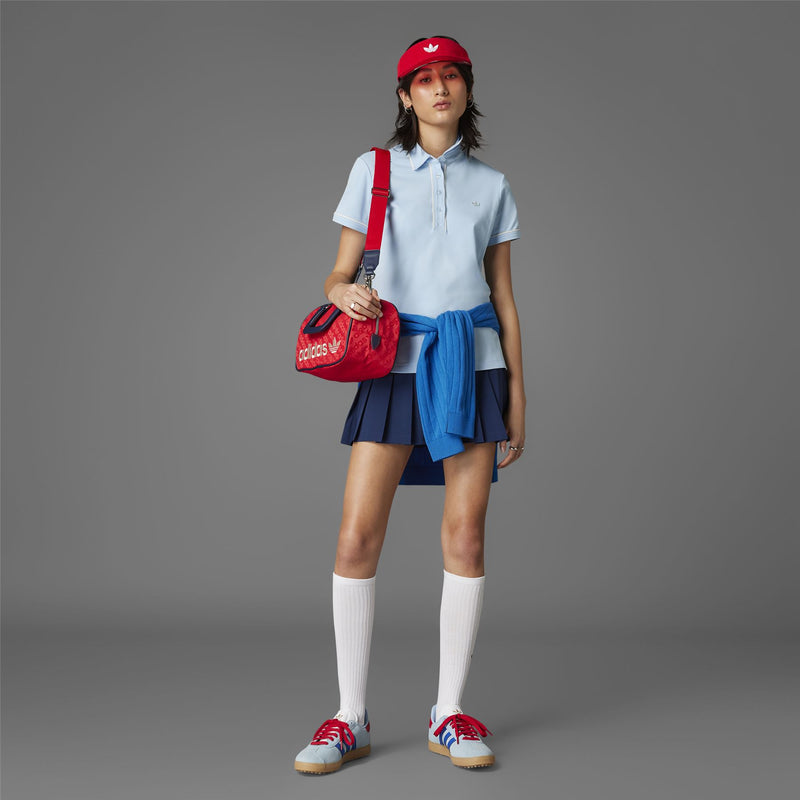 Womens Twistknit Trefoil Polo Clear Sky