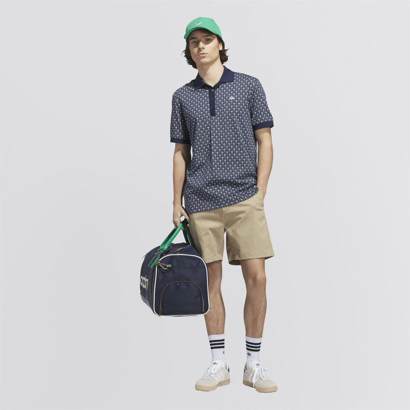 Originals All Over Trefoil Polo Night Indigo/Chalk White