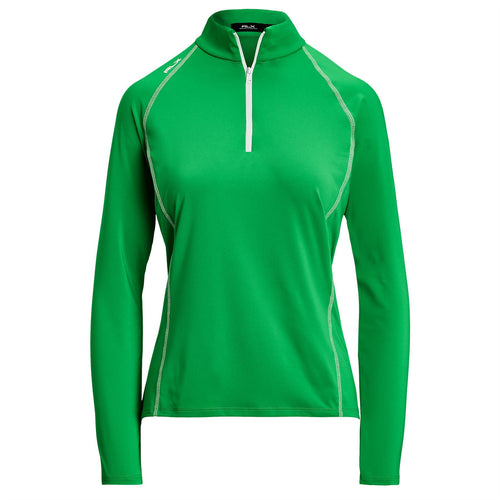 Womens RLX Airflow Quarter Zip Mid Layer Tiller Green - SS25