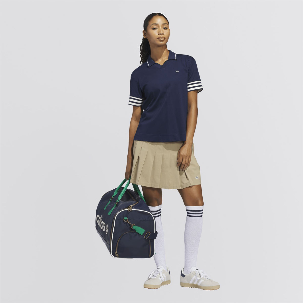 Womens Originals 3-Stripe Polo Night Indigo