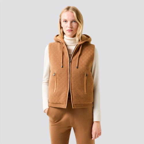 Womens Lissity Vest Brown