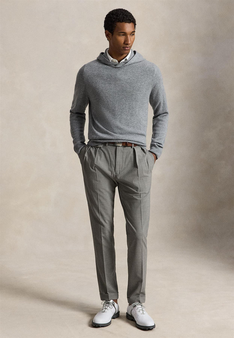 RLX Washable Cashmere Sweater Metalic Grey Heather