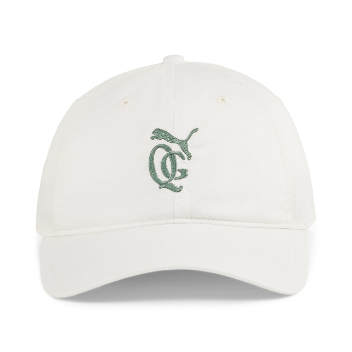X QGC Dad Hat Warm White/Deep Forest