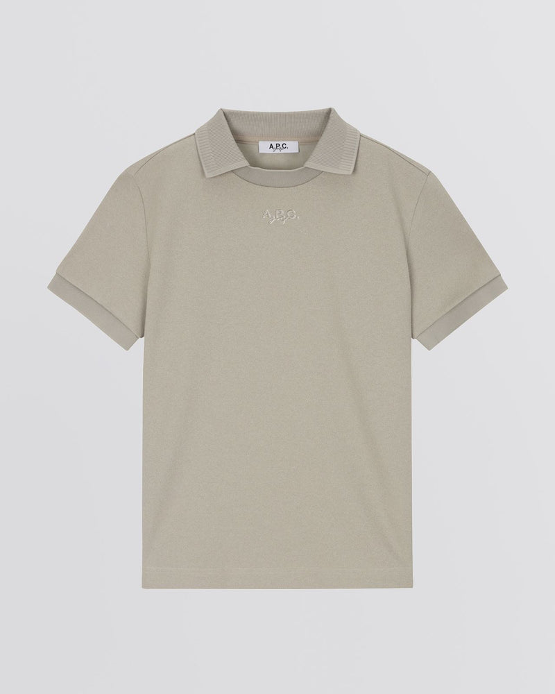 Nael Knit Polo Shirt Beige