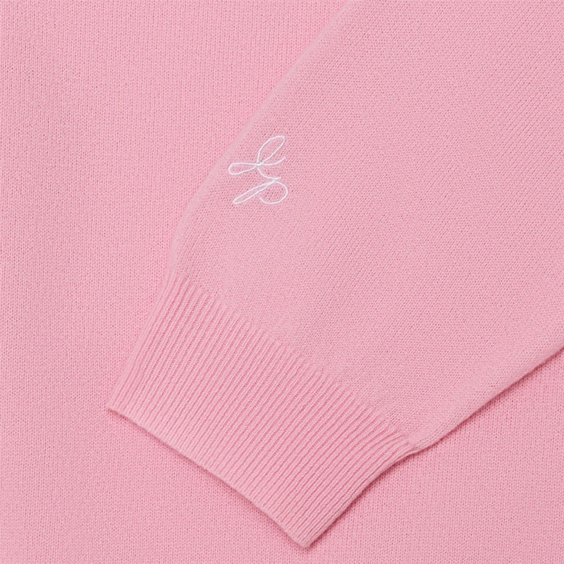x Jesper Parnevik V-Neck Merino Wool Sweater Pink