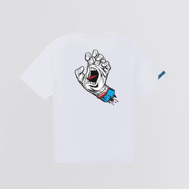 x Santa Cruz Bermuda Screaming Hand Tee White