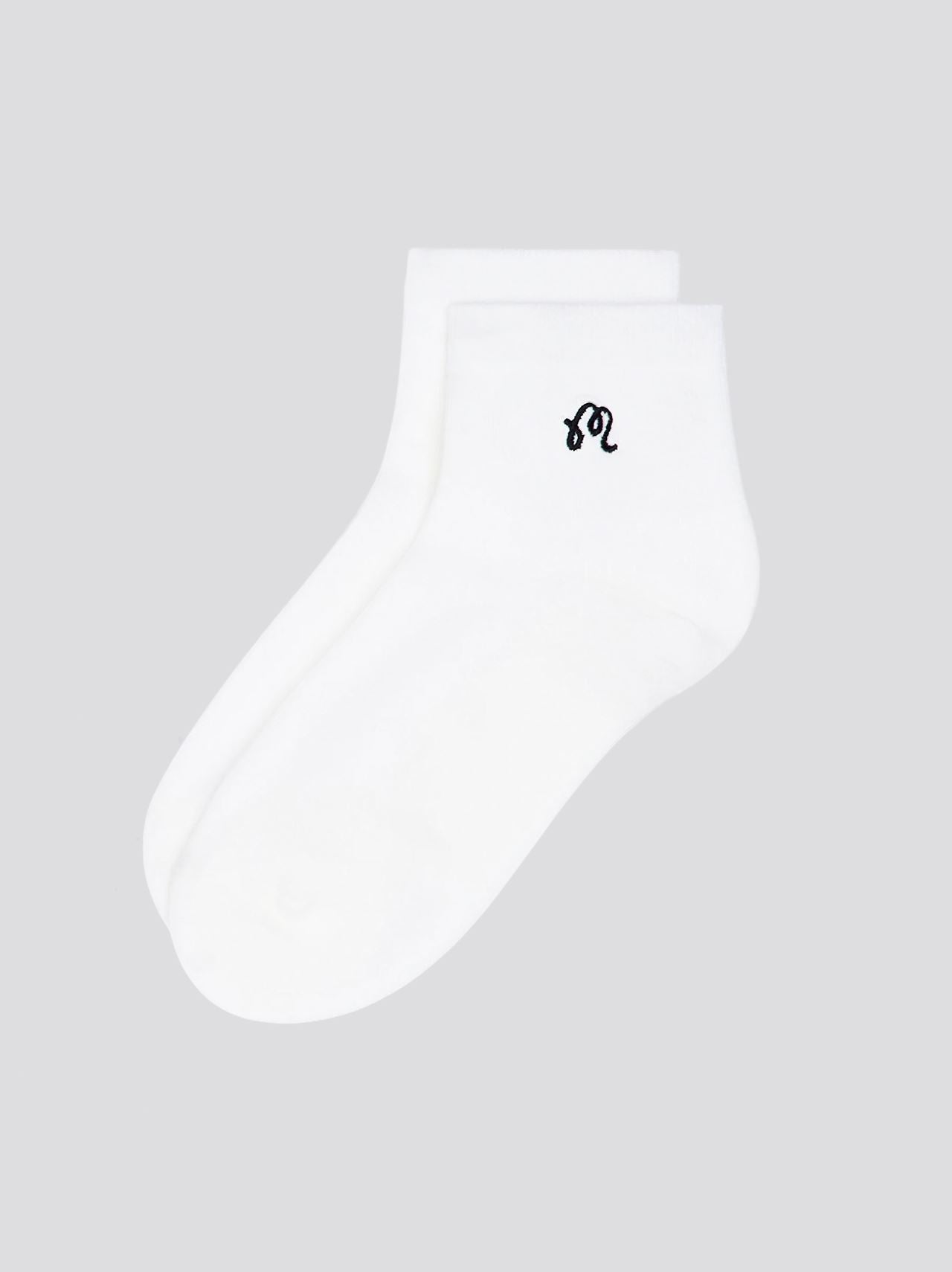 Womens Capri Ankle Socks White