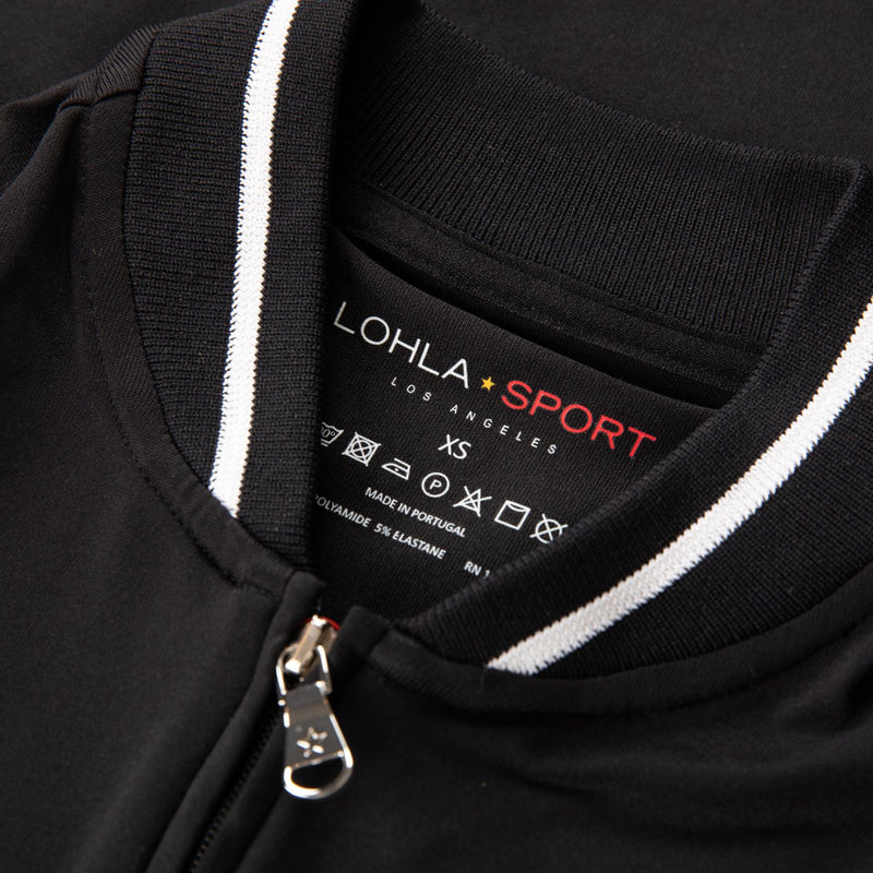Womens The Maddie Sleeveless Polo Black