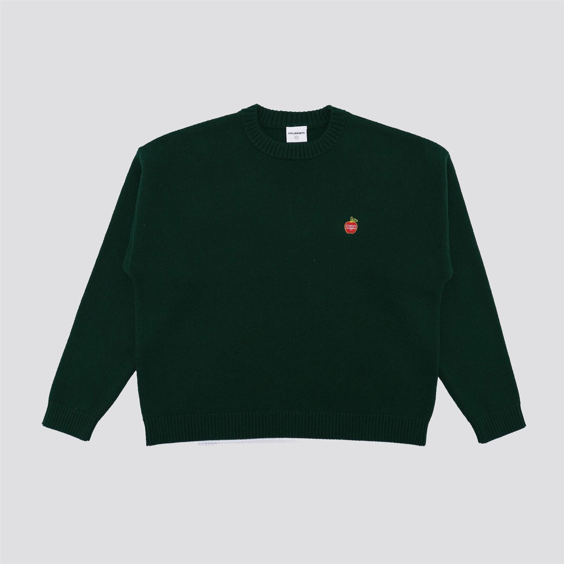 Students Golf Foster Knit Crew Sweater Green | TRENDYGOLF USA
