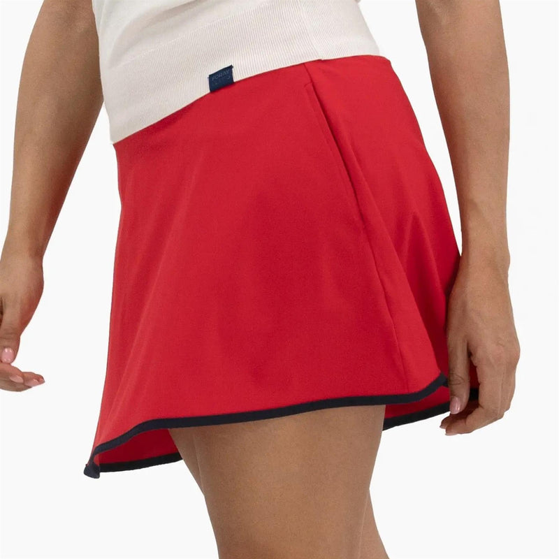 Womens Flare Skirt Red