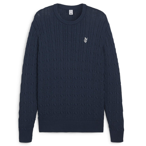 X QGC Cable Knit Sweater Dark Night