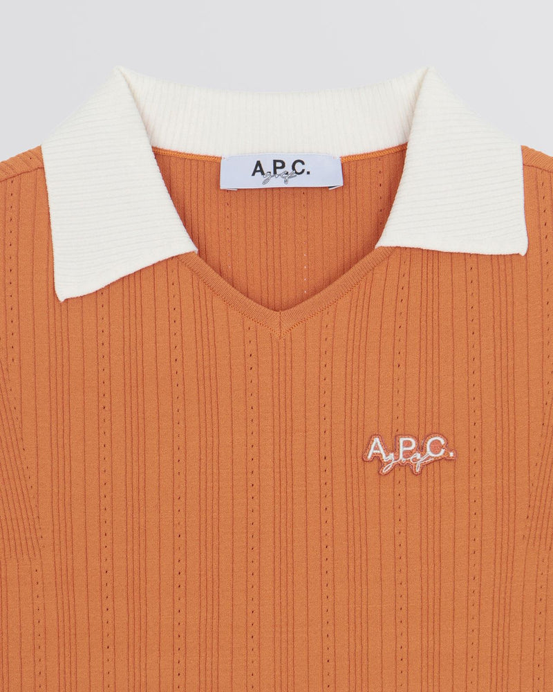 Syra Sleeveless Polo Orange