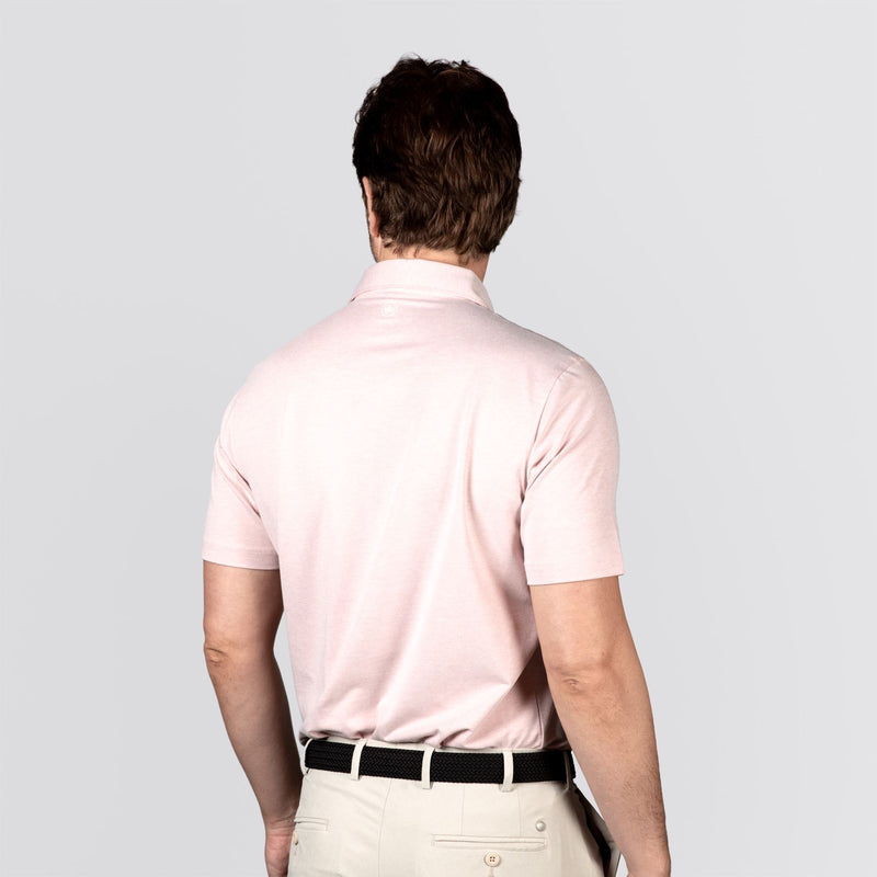 Albatross Cotton-Blend Pique Polo Faded Scarlett