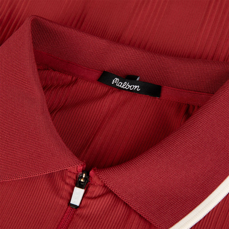 Womens Camilla Quarter Zip Polo Garnet