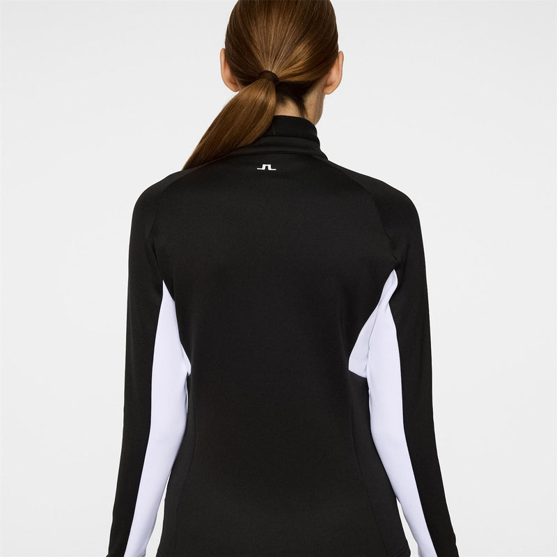 Womens Arja Quarter Zip Mid Layer Black