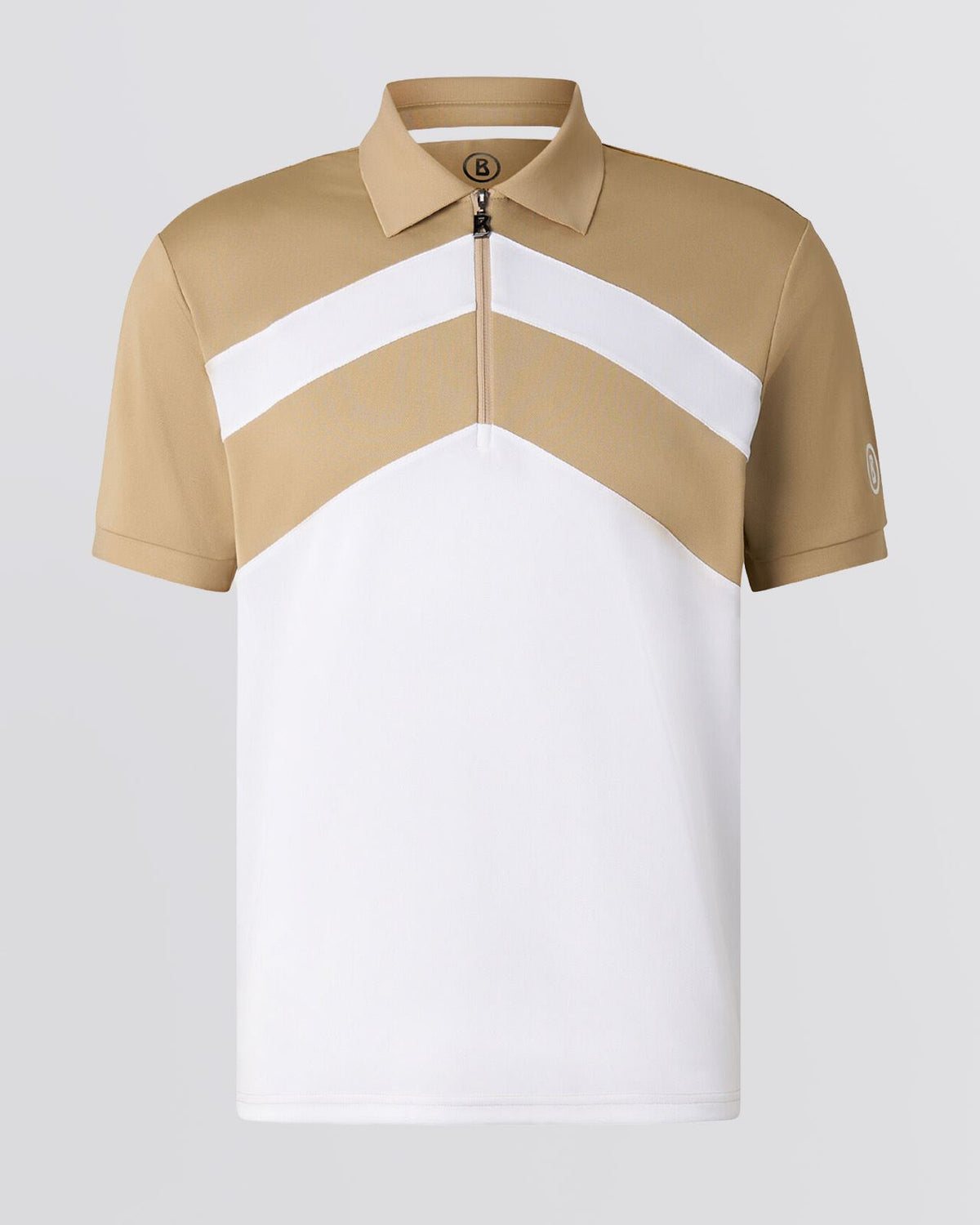 Cuno Zip Polo Shirt Light Almond