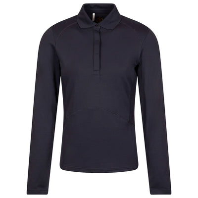 Womens Gisella Long Sleeve Polo Navy