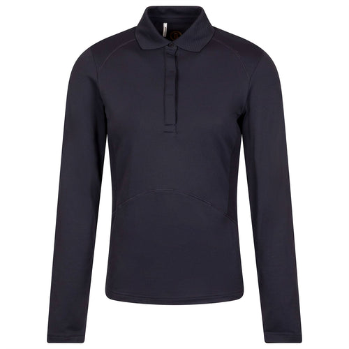 Womens Gisella Long Sleeve Polo Navy