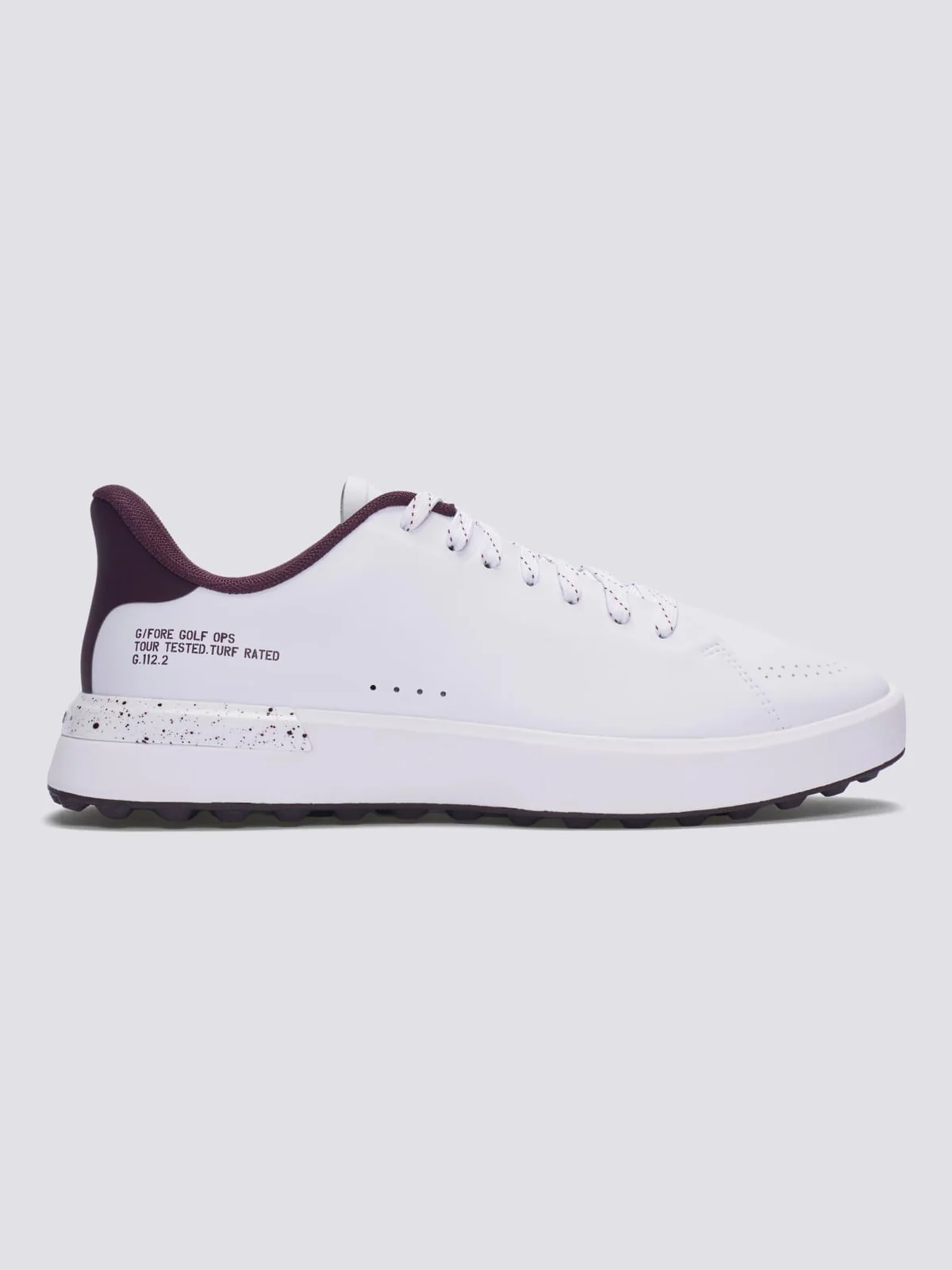 G.112 Golf Shoes Snow/Dark Plum
