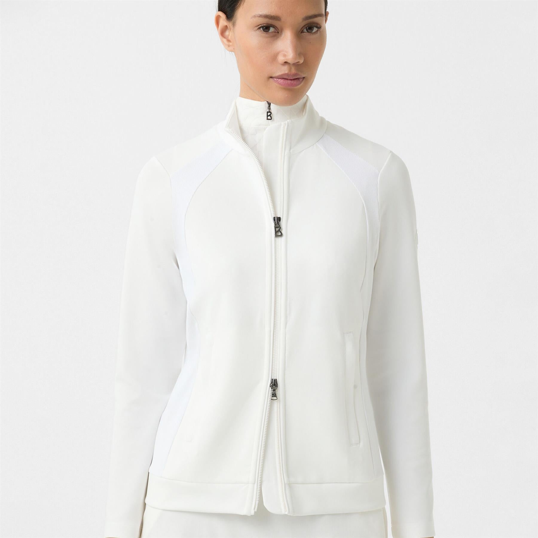 Womens Alena Full Zip Jacket Off White