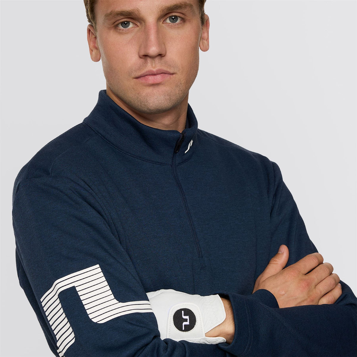 Heath Strike Mid Layer Navy Melange