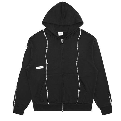 Everen French Terry Zip Hoodie Black - SS25