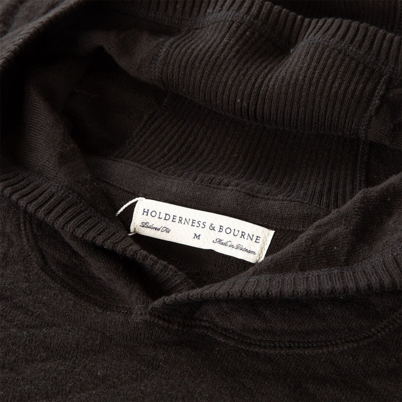 The Wallace Hooded Sweater Black