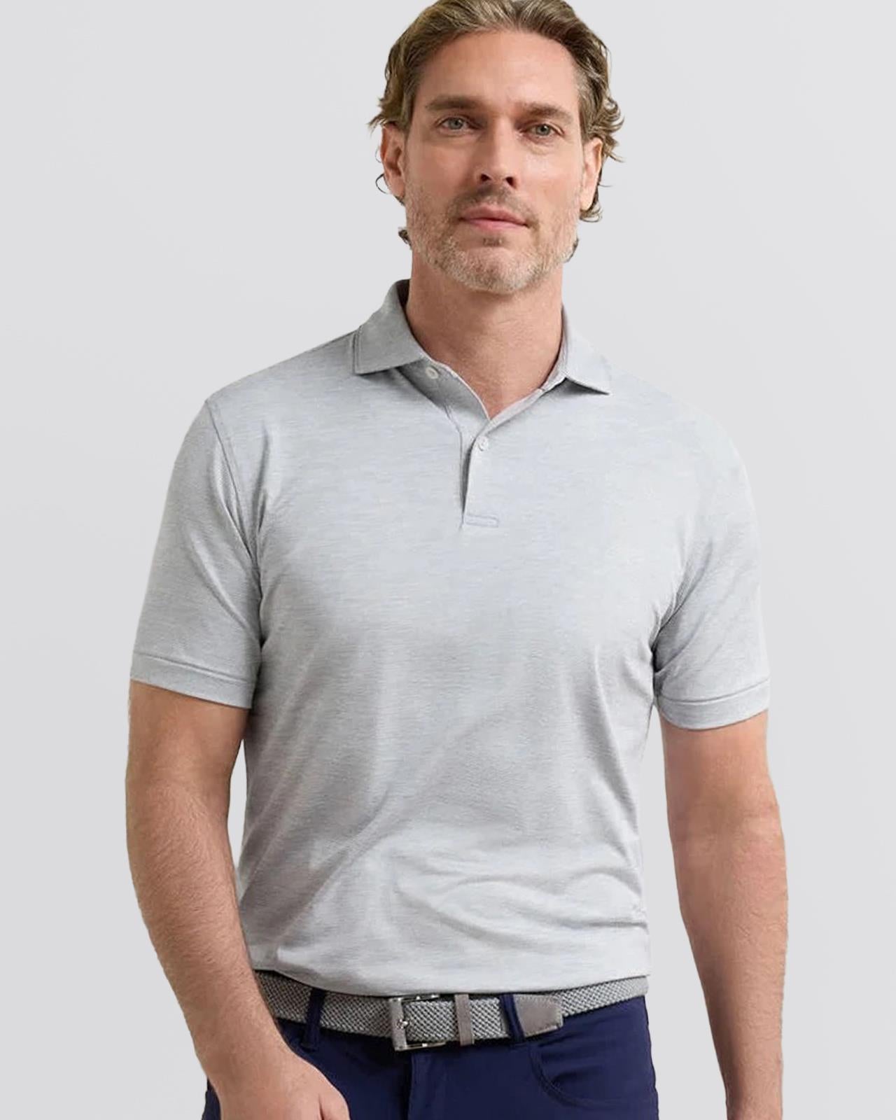 Treble Performance Jersey Polo Gale Grey