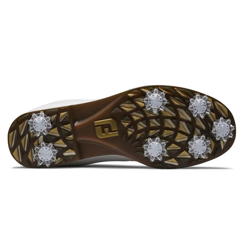 Womens Premiere Series CYPRESS Golf Shoes White/Gold/Navy