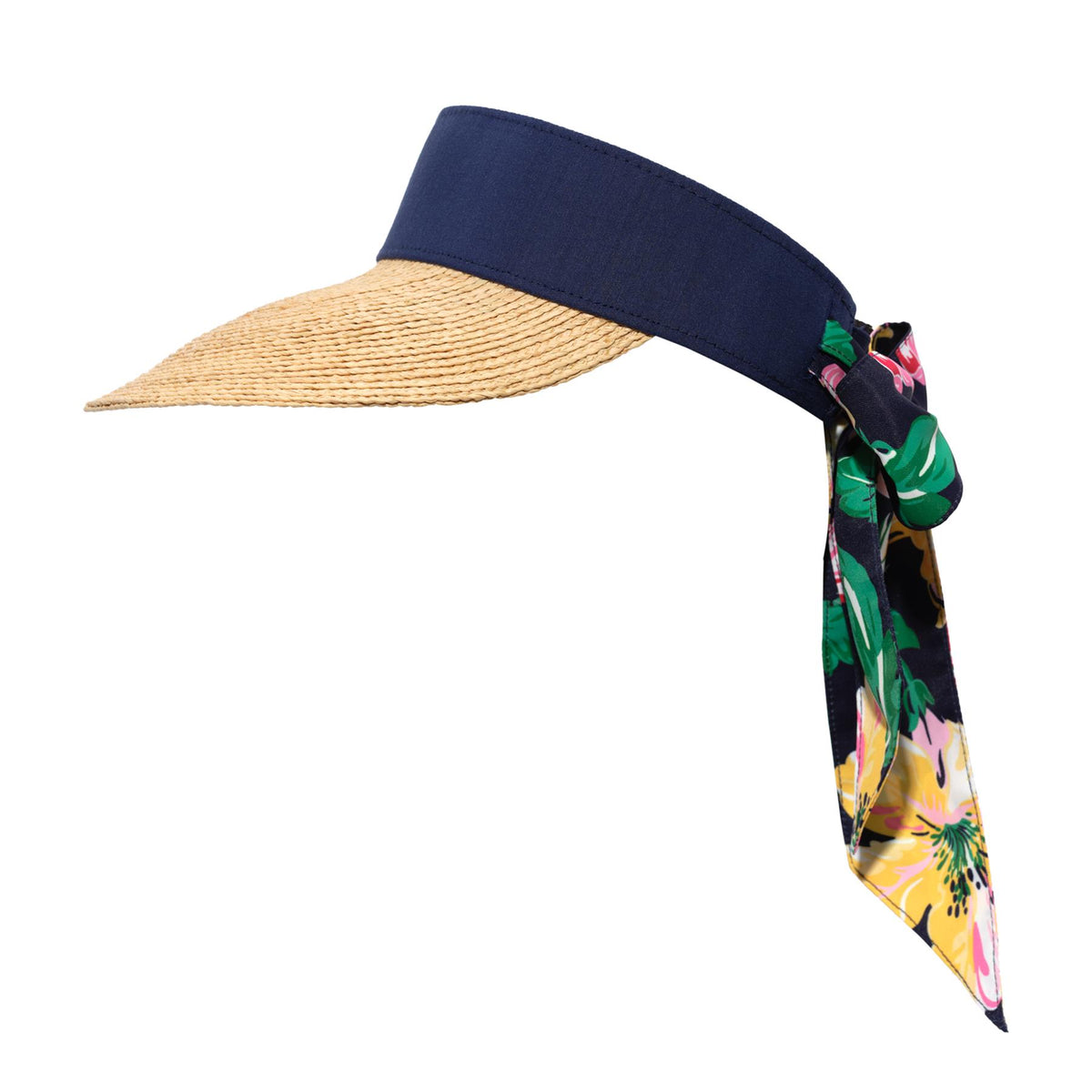 Womens Twilly Tie Visor With Box French Navy
