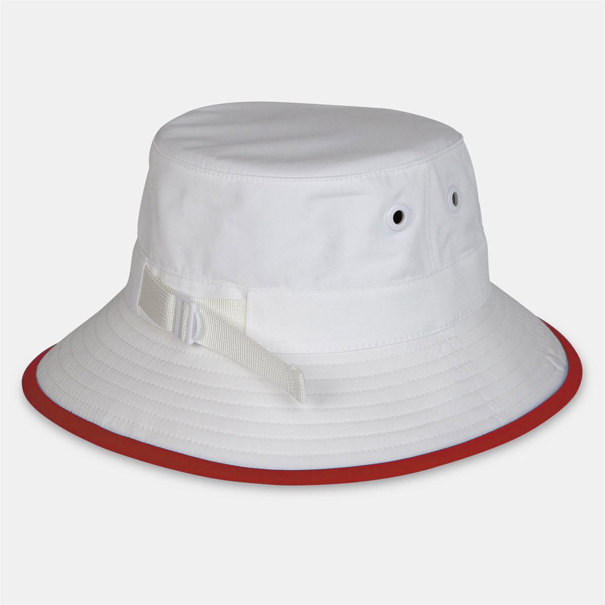 Tilley Wide Brim Bucket Hat White/Sport Red