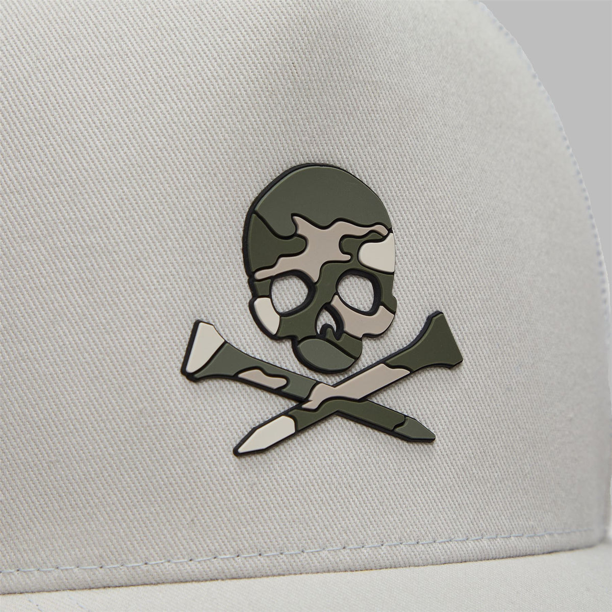 Camo Skull & Tees Tall Trucker Cap Pumice