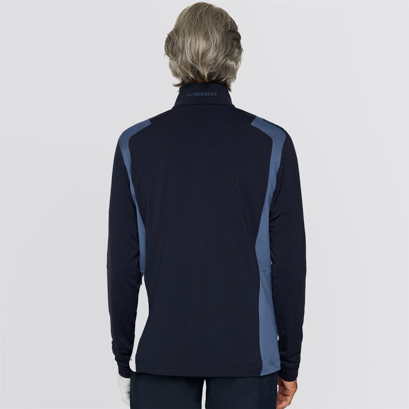 Lukas Quarter Zip Mid Layer Vintage Indigo