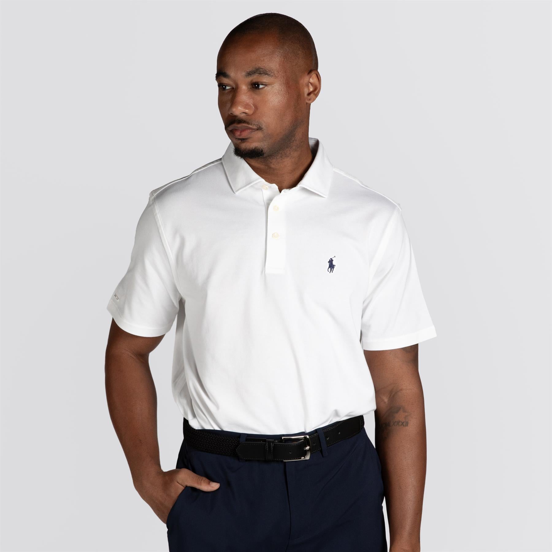 RLX Performance Pique Polo Ceramic White