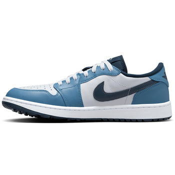 Nike Air Jordan 1 Low Golf Shoes White/Armory Navy/Aegean Storm