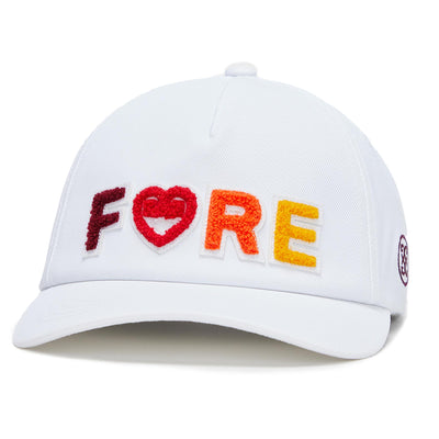 Womens Fore Gradient Stretch Twiill Snapback Hat White/Rhubarb - SS24